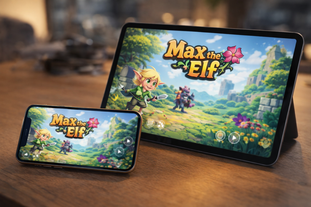 max the elf on i phone or ipad